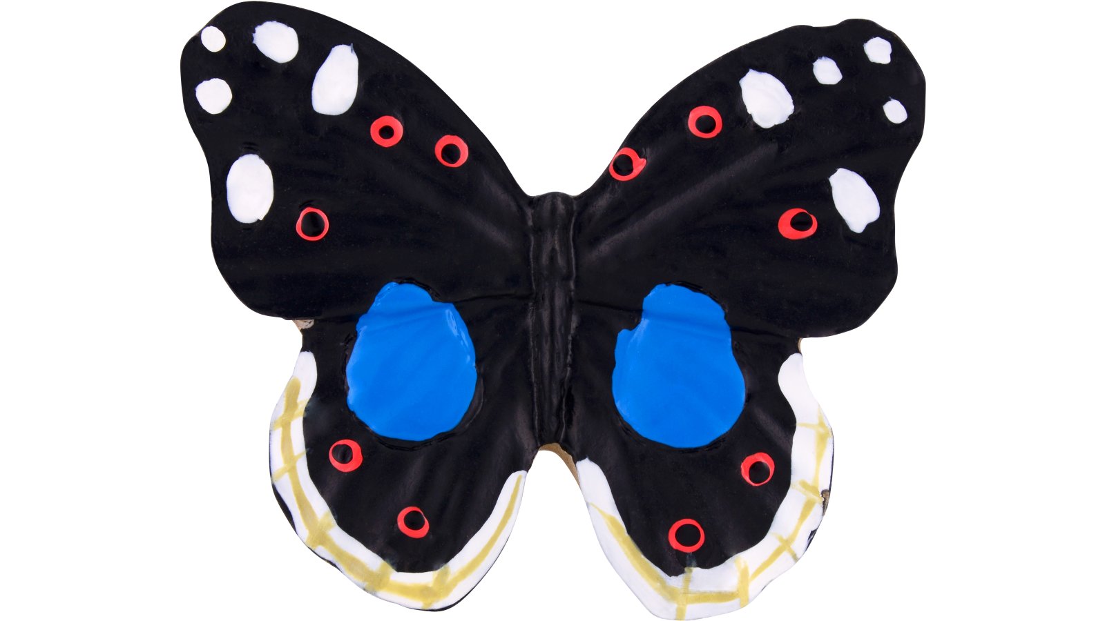 Moebelknopf-Fuessen-bunt-Kunststoff-laenge-38-598124-front Knopf Füssen Kunststoff bunt - 38 mm lang vor weißem Hintergrund