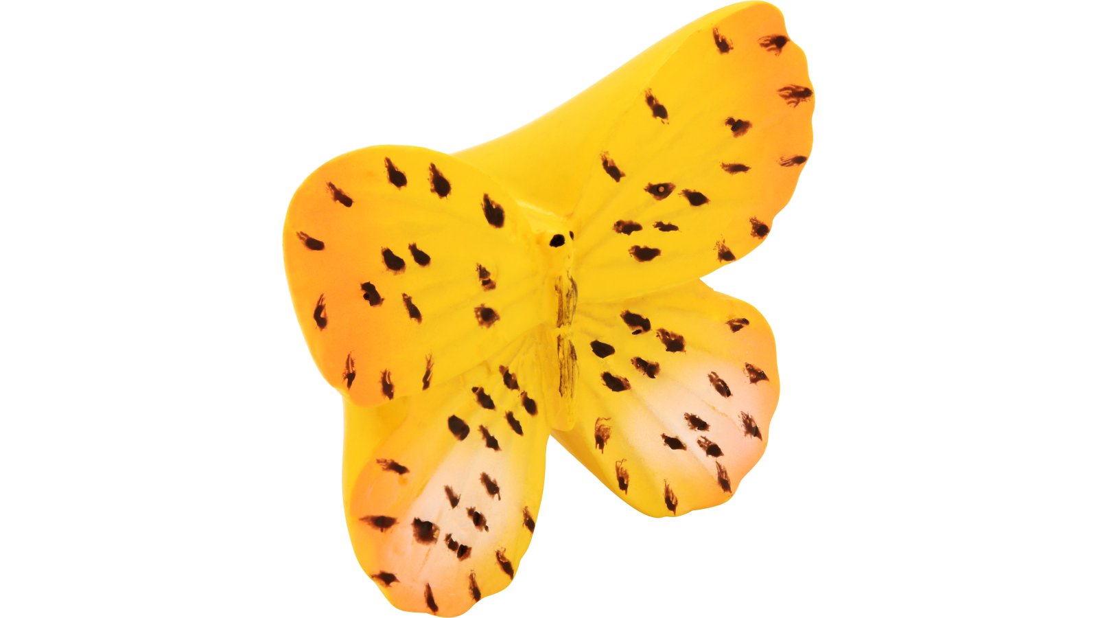 Knopf Füssen Kunststoff bunt - 39 mm lang  vor weißem Hintergrund