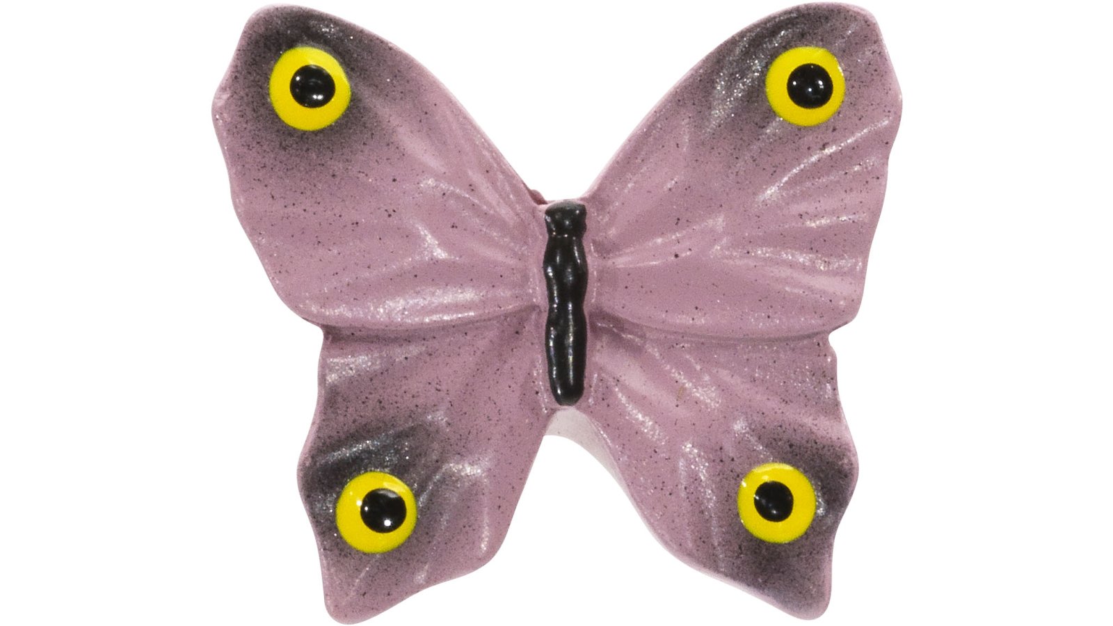 Knopf Füssen Kunststoff bunt - 41 mm lang  vor weißem Hintergrund