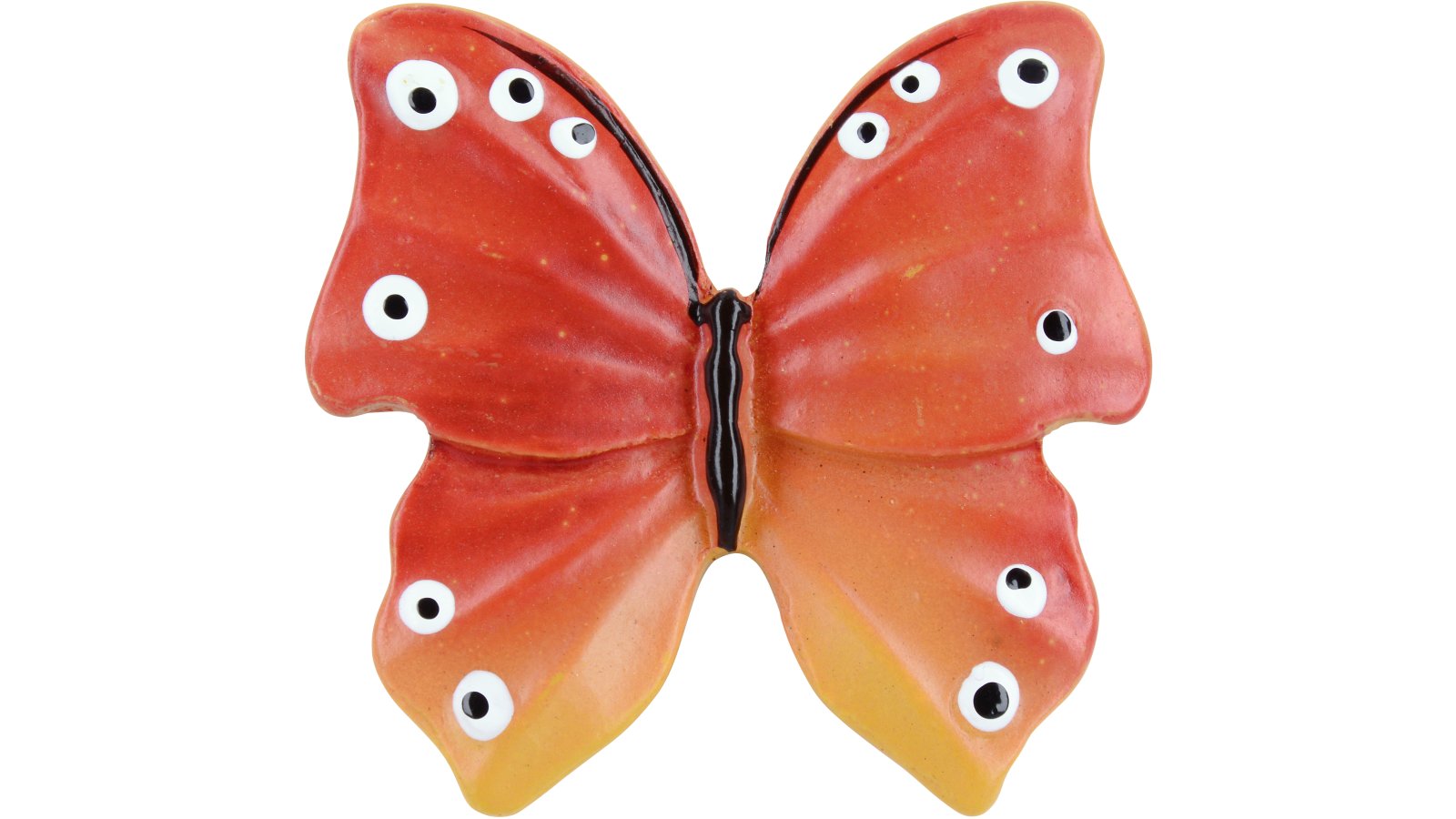 Knopf Füssen Kunststoff bunt - 47 mm lang  vor weißem Hintergrund