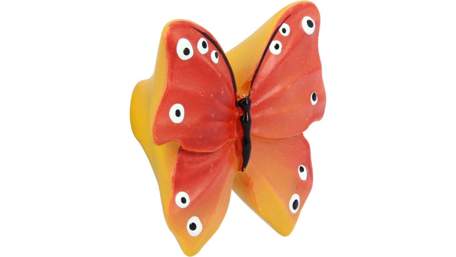 Knopf Füssen Kunststoff bunt - 47 mm lang  vor weißem Hintergrund