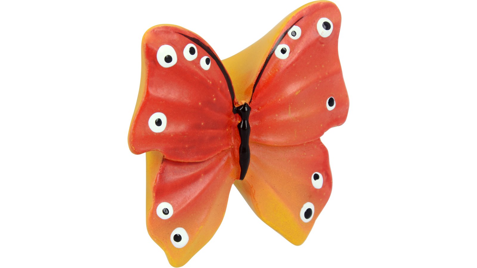 Knopf Füssen Kunststoff bunt - 47 mm lang  vor weißem Hintergrund