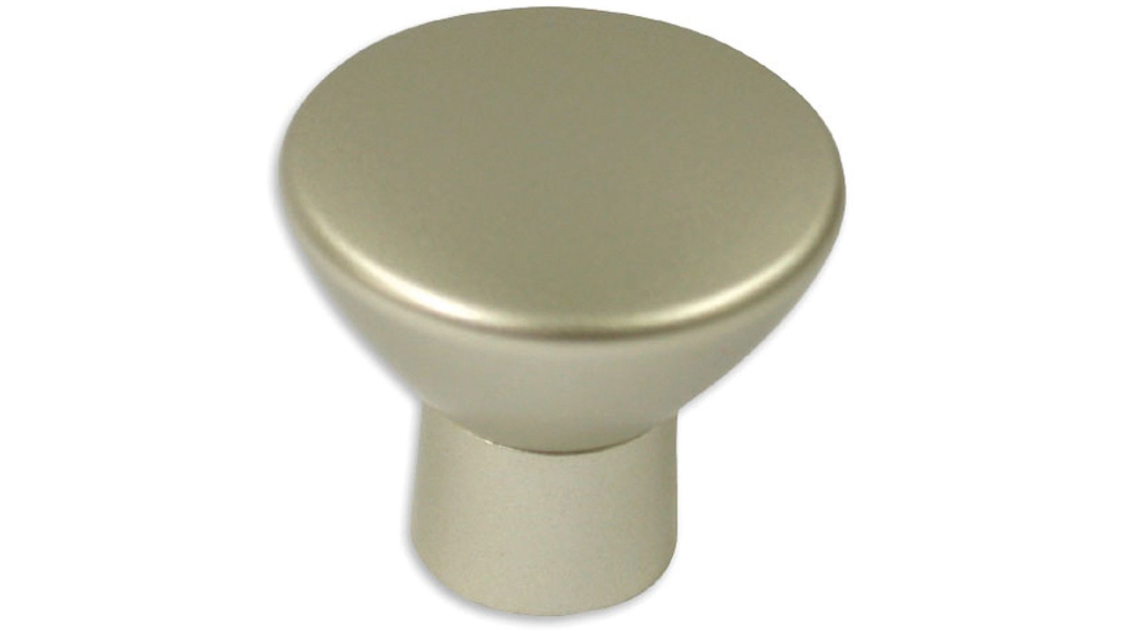 Knopf Görlitz Kunststoff Vollmaterial - nickel, Kunststoff metallisiert - nickel - 30 mm lang  vor weißem Hintergrund