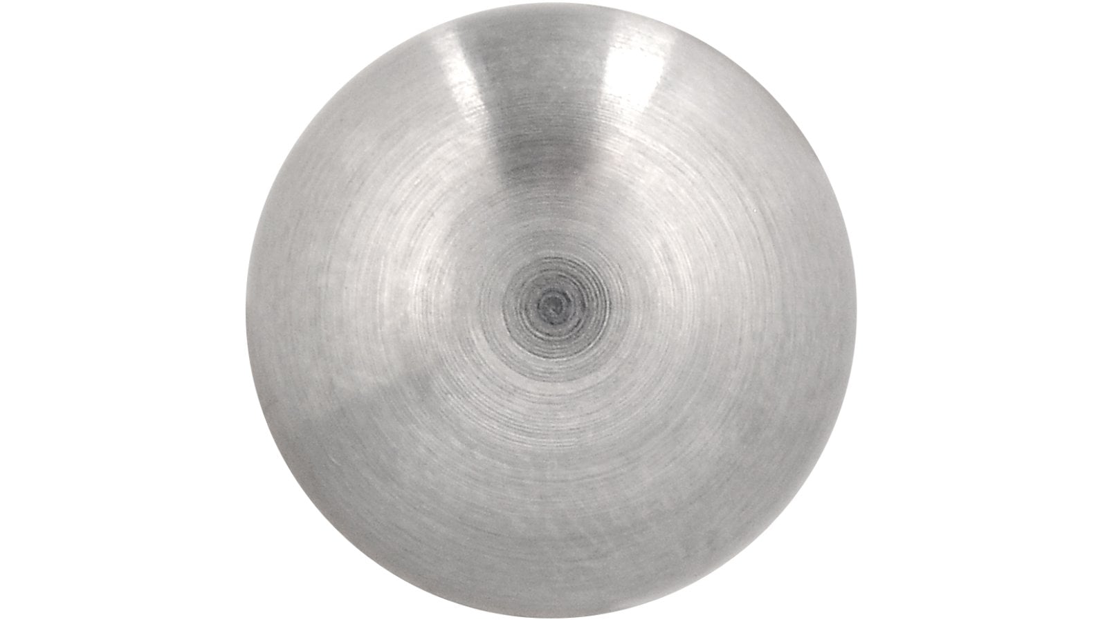 Moebelknopf-Gotha-edelstahlfarbig-Edelstahl-Stahl-laenge-11-398402-front Knopf Gotha Edelstahl fein geschliffen - 11 mm lang vor weißem Hintergrund
