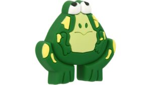 Moebelknopf-Grossefehn-gruen-Softmaterial-laenge-50-668624-seitlich Knopf Großefehn Softmaterial - Metallfuß grün - 50 mm lang vor weißem Hintergrund