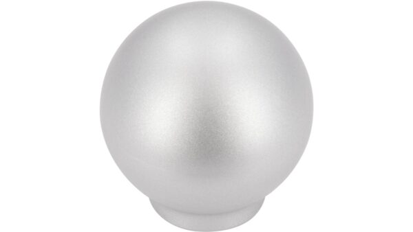 Knopf Hamm Kunststoff weißaluminium - 25 mm lang vor weißem Hintergrund