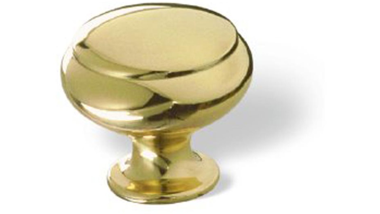 Moebelknopf-Hildesheim-messing-Messing-laenge-29-83506 Knopf Hildesheim Messing poliert - 29 mm lang vor weißem Hintergrund