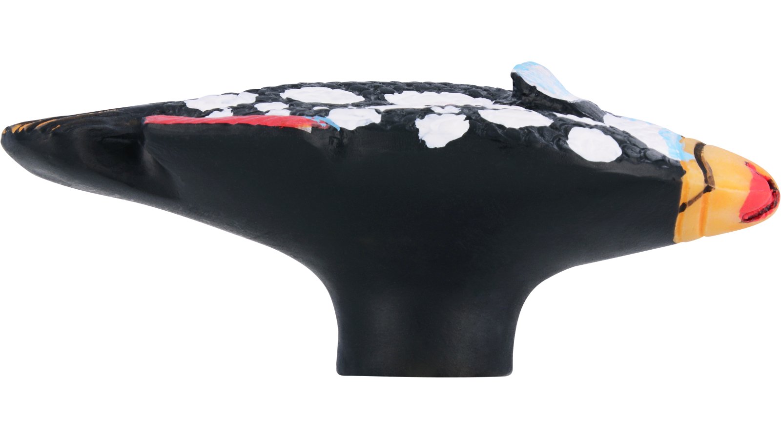 Knopf Jever Kunststoff bunt - 60 mm lang  vor weißem Hintergrund