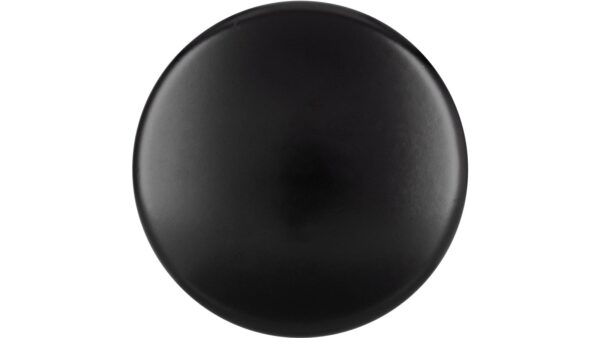 Knopf Kemberg Zamak schwarz matt pulverbeschichtet - 32 mm lang  vor weißem Hintergrund