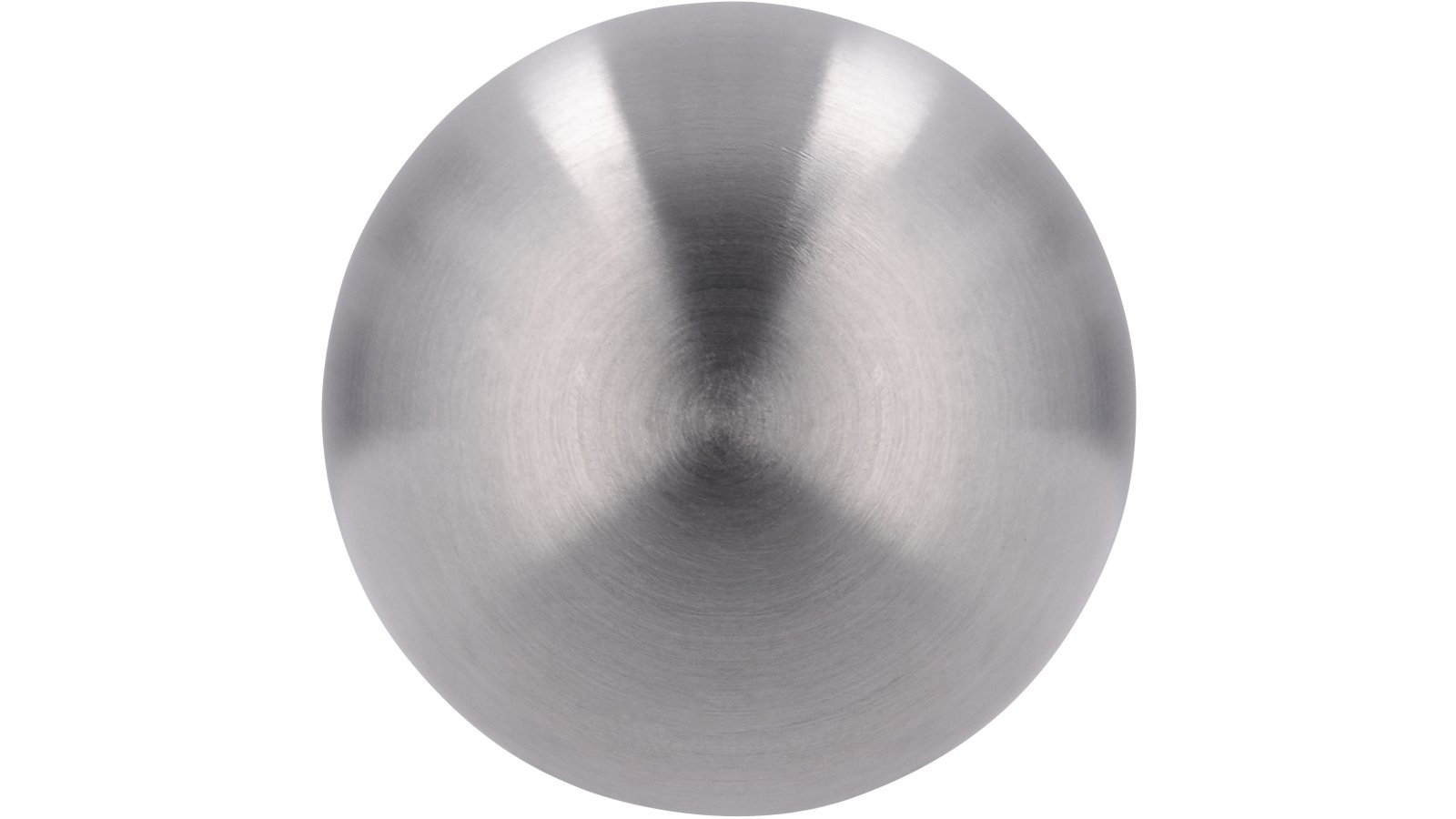 Knopf Kürten Edelstahl fein geschliffen - 25 mm lang  vor weißem Hintergrund