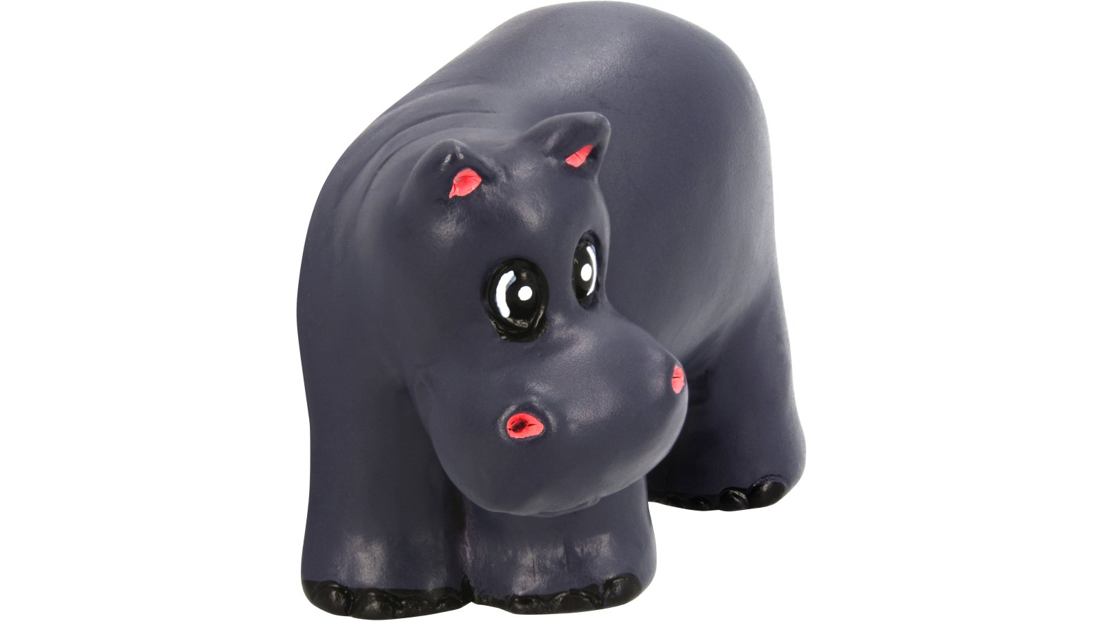 Knopf Lich Kunststoff nilpferd - 37 mm lang  vor weißem Hintergrund