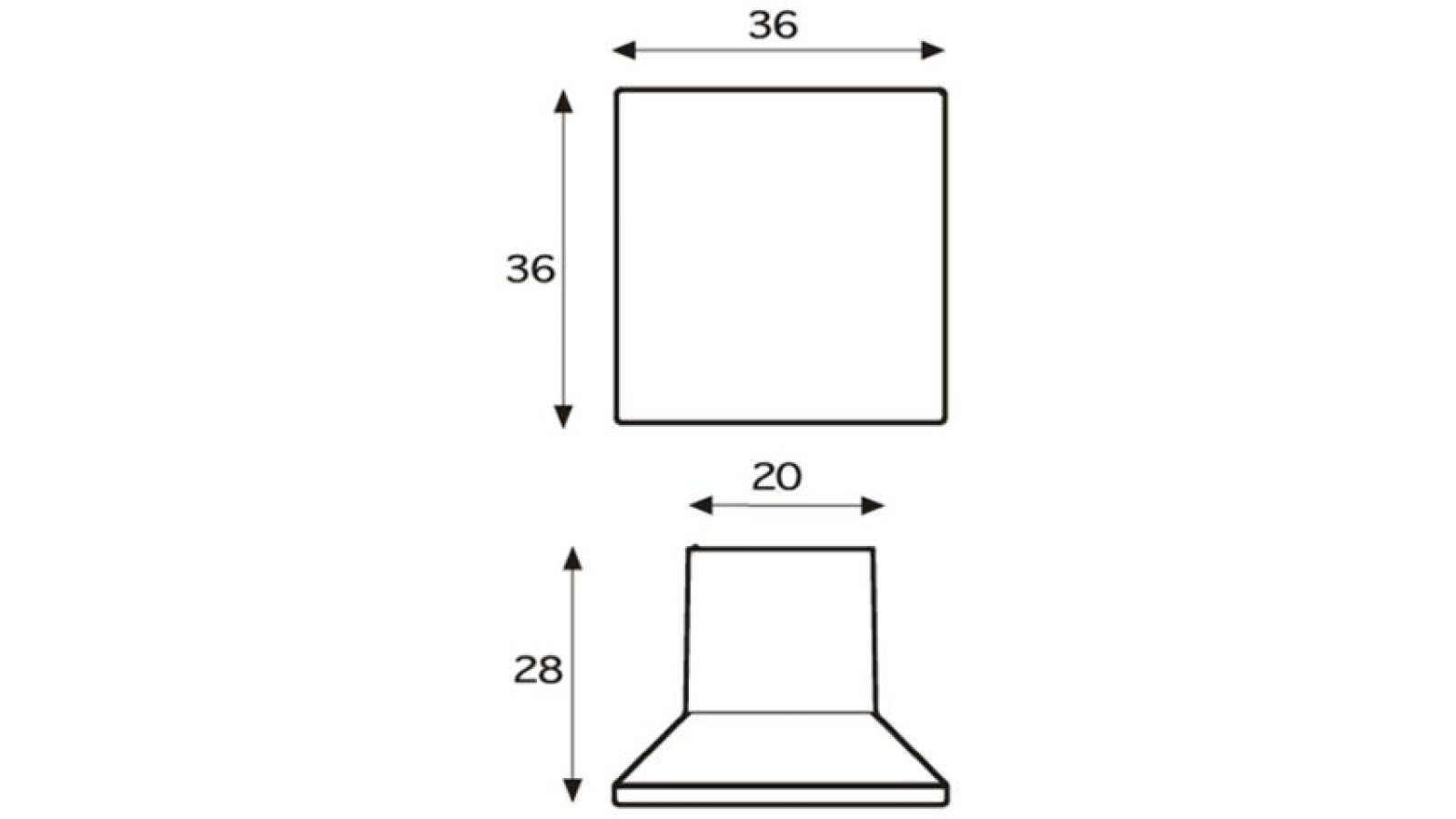 Knopf Linsengericht Kunststoff metallisiert - chrom - 36 mm lang  vor weißem Hintergrund