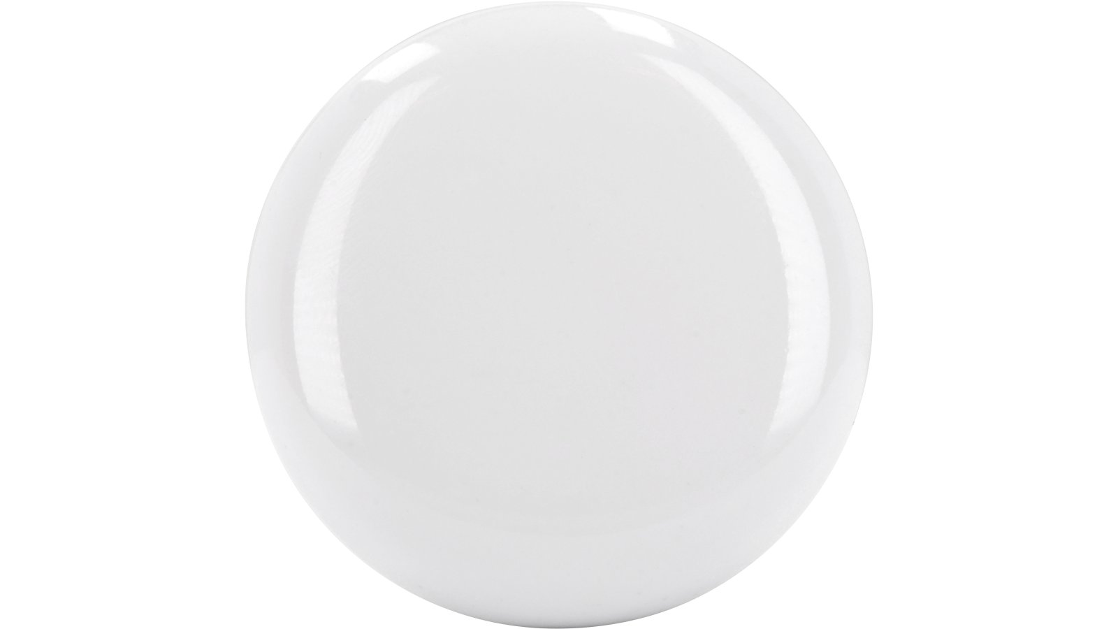 Knopf Lorch Keramik weiß - 39 mm lang  vor weißem Hintergrund