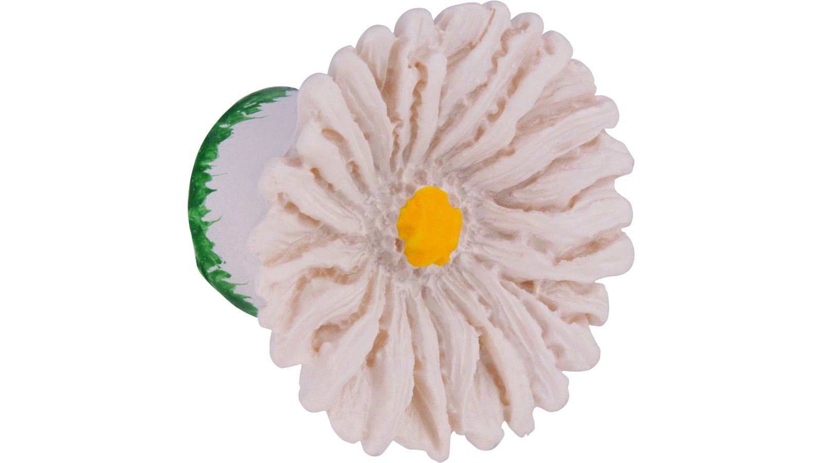 Moebelknopf-Lotte-weiss-Kunststoff-laenge-38-656944-seitlich Knopf Lotte Kunststoff weiß - 38 mm lang vor weißem Hintergrund