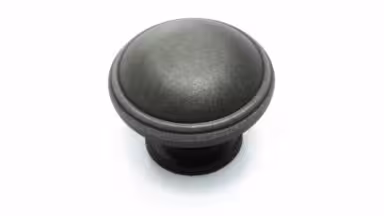 Knopf Marl Kunststoff - grau-silber - 38 mm lang vor weißem Hintergrund