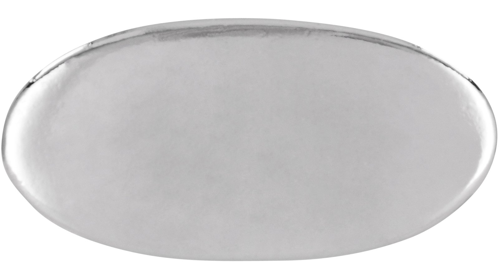 Knopf Melle Druckguss chrom glänzend - 28 mm lang  vor weißem Hintergrund