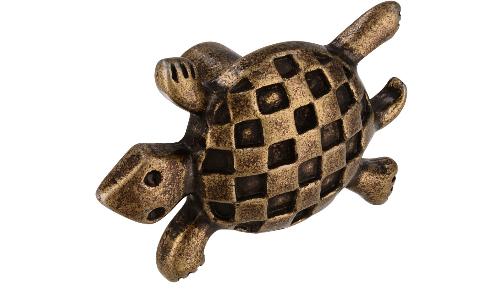 Moebelknopf-Moerfelden-Walldorf-brueniert-messing-Messing-Zinkdruckguss-laenge-48-427630-seitlich Knopf Mörfelden-Walldorf Druckguss altmessingfarbig brüniert getrommelt - 48 mm lang vor weißem Hintergrund