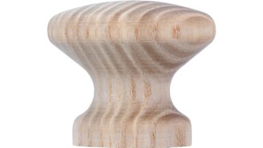 Knopf Nörvenich Holz esche roh - 30 mm lang  vor weißem Hintergrund