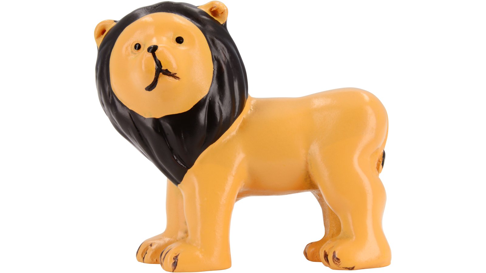 Knopf Oelsnitz Kunststoff löwe - 47 mm lang  vor weißem Hintergrund