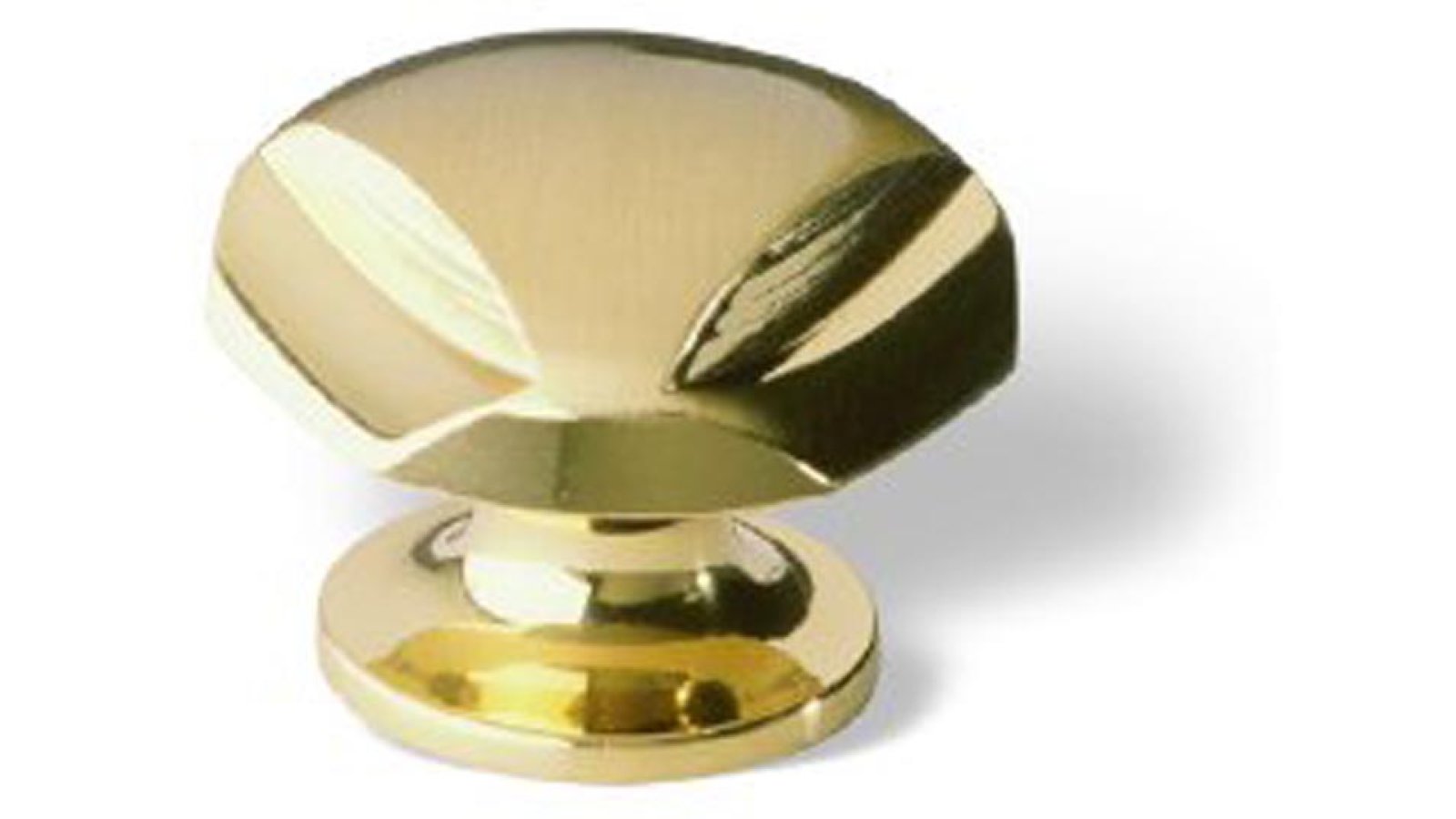 Moebelknopf-Offenburg-messing-Messing-laenge-33-166638 Knopf Offenburg Messing poliert - 33 mm lang vor weißem Hintergrund