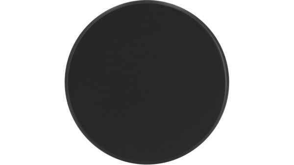 Knopf Oftersheim Aluminium schwarz matt pulverbeschichtet - 33 mm lang  vor weißem Hintergrund