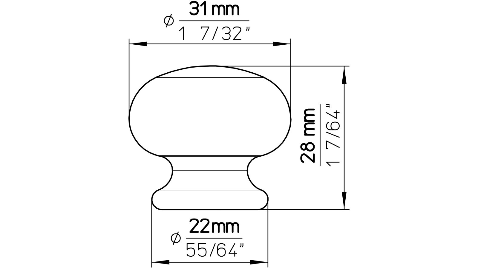 Knopf Raubling Keramik bunt schwefelgelb - 31 mm lang  vor weißem Hintergrund