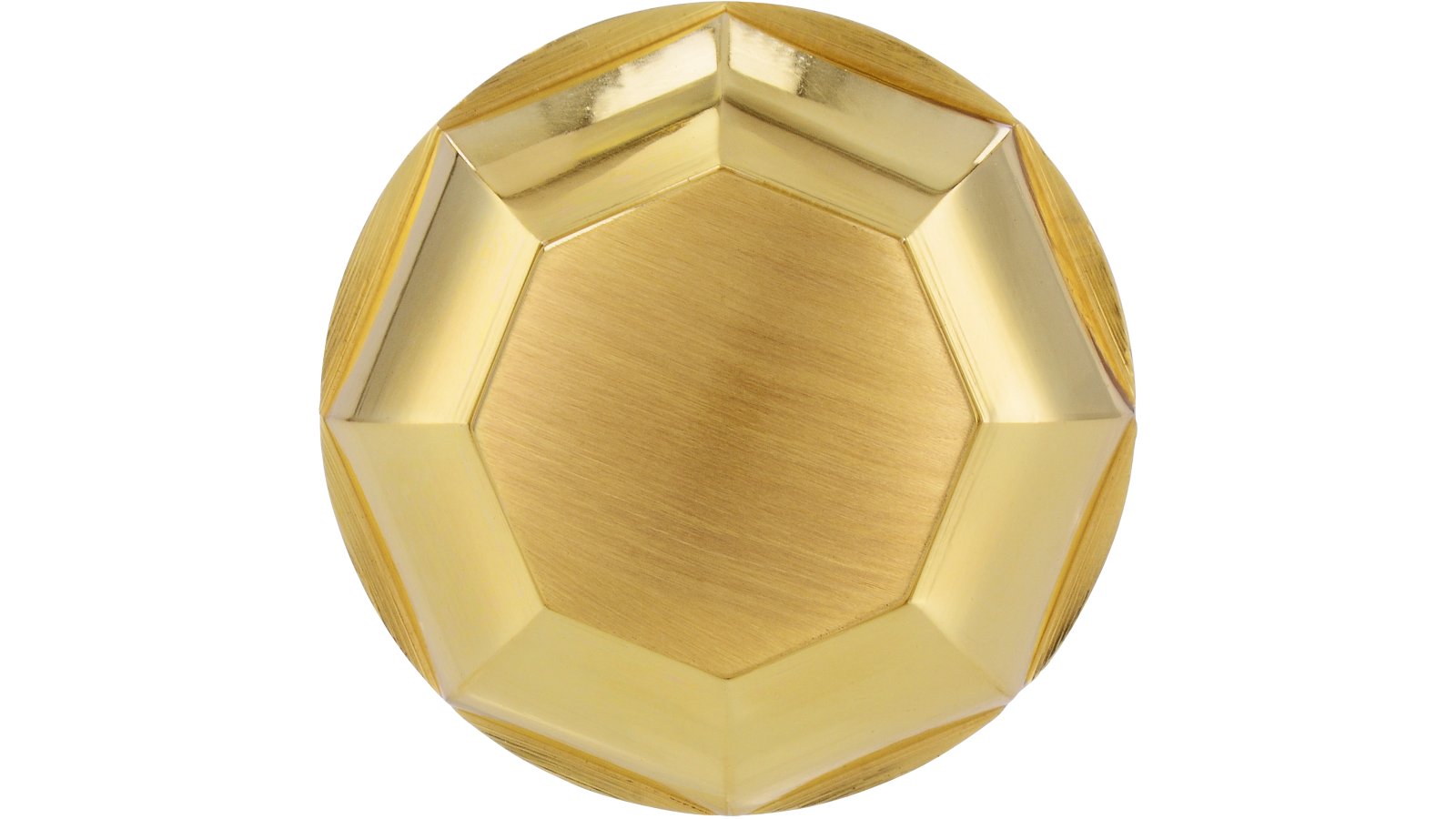 Moebelknopf-Rosenheim-messing-Messing-laenge-33-166592-front Knopf Rosenheim Messing poliert - 33 mm lang vor weißem Hintergrund