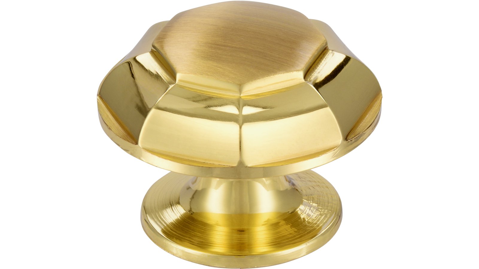 Moebelknopf-Rosenheim-messing-Messing-laenge-33-166592 Knopf Rosenheim Messing poliert - 33 mm lang vor weißem Hintergrund