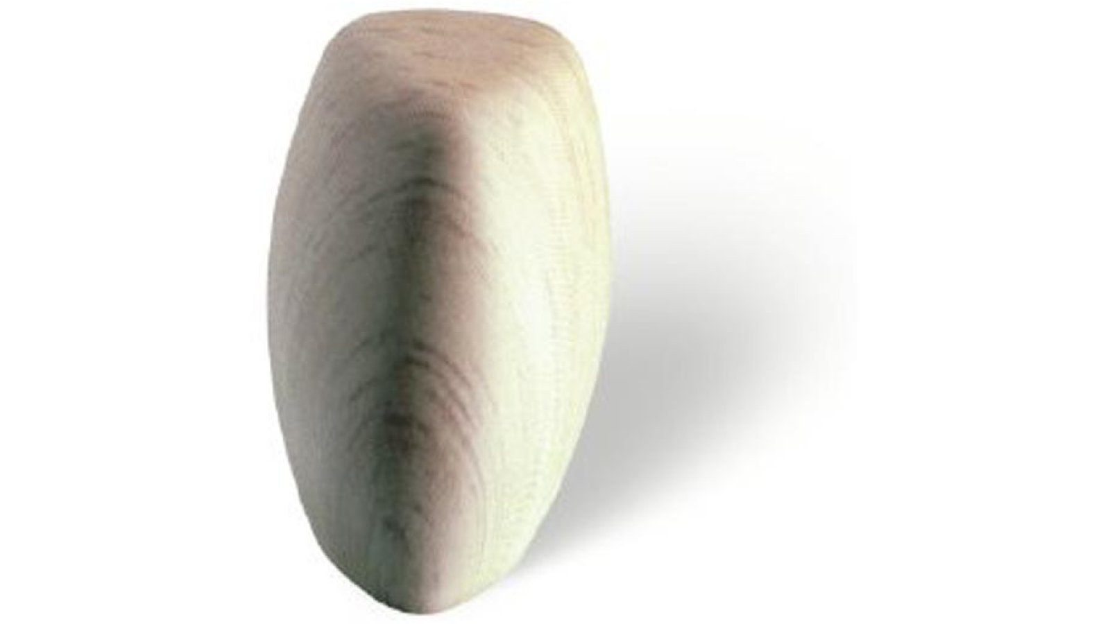 Moebelknopf-Ruesslesheim-rot-buche-Holz-Kunststoff-Holz-laenge-18-409156 Knopf Rüsslesheim Kunststoff Holzeffekt - rotbuchenfarbig - 18 mm lang vor weißem Hintergrund