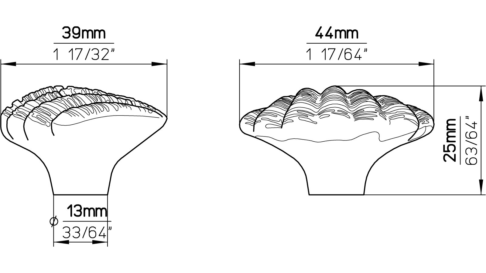 Knopf Sassenberg Kunststoff bunt - 44 mm lang  vor weißem Hintergrund