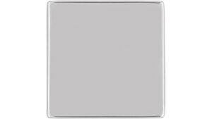 Knopf Schkopau Druckguss chrom glänzend - 20 mm lang  vor weißem Hintergrund