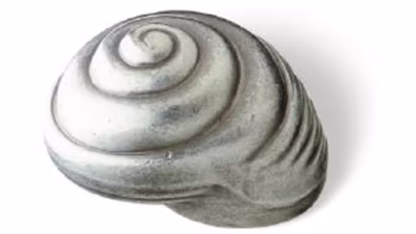 Knopf Springe Druckguss zinnfarbig - 47 mm lang vor weißem Hintergrund