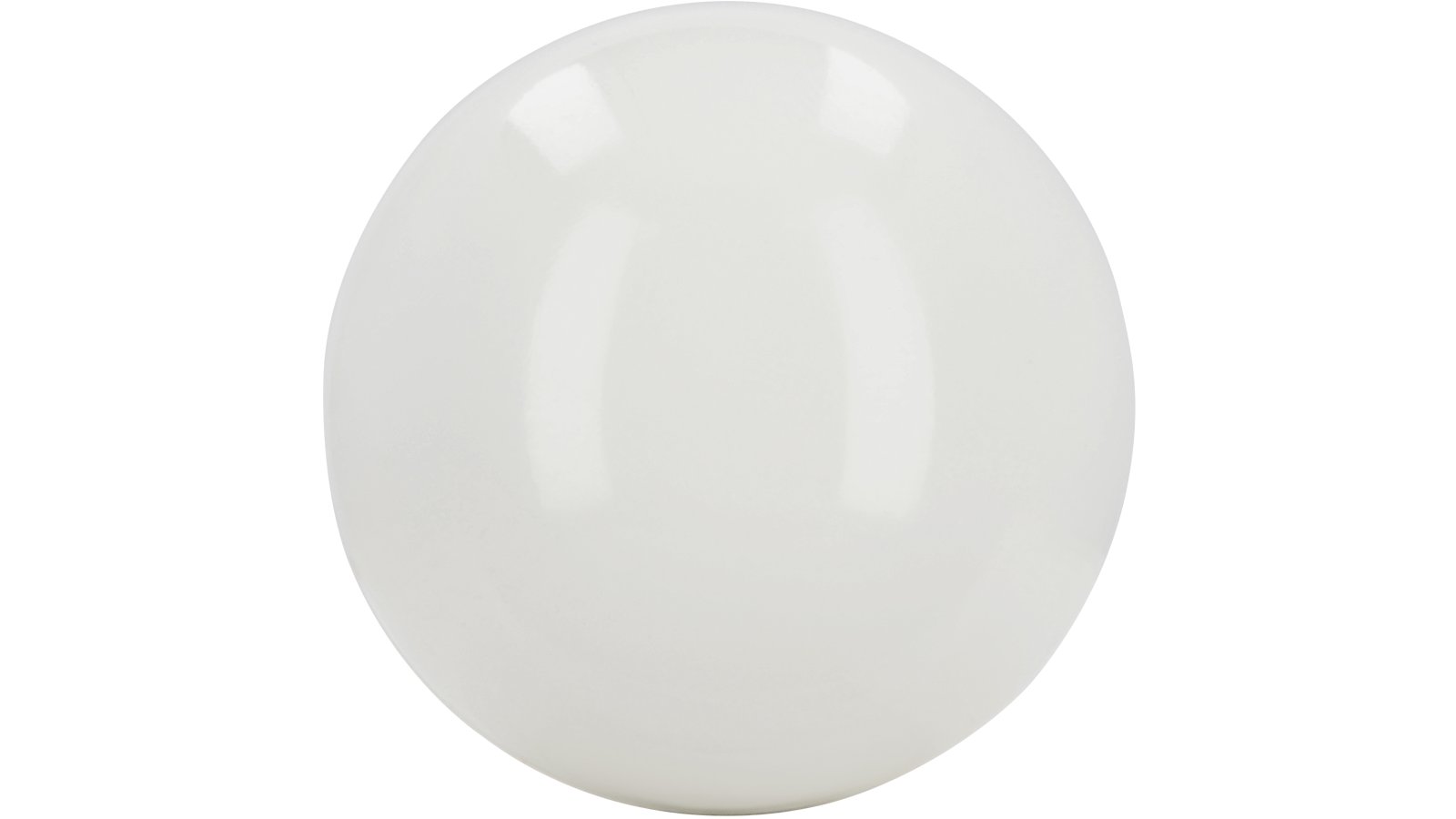 Knopf Trostberg Kunststoff weiß - 20 mm lang  vor weißem Hintergrund