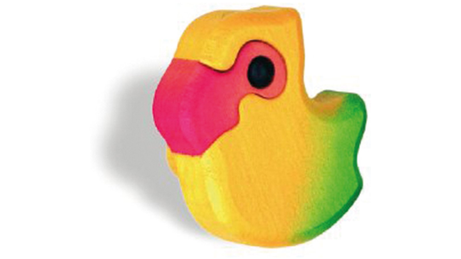 Moebelknopf-UEberherrn-bunt-Holz-laenge-63-556222 Knopf Überherrn Holz bunt - 63 mm lang vor weißem Hintergrund