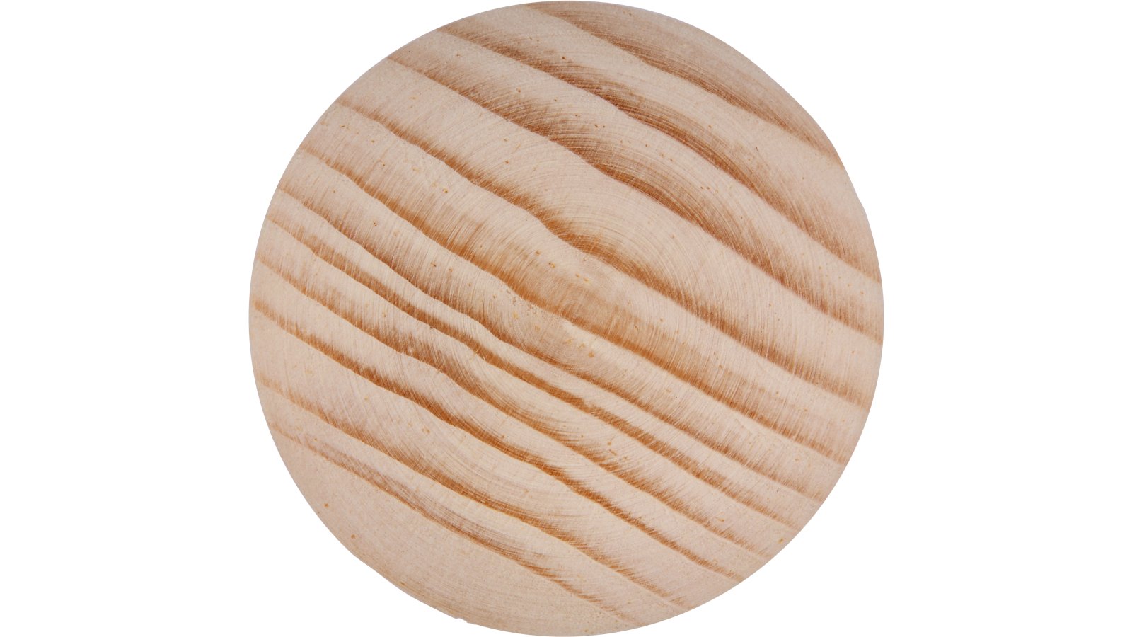 Knopf Walldürn Holz fichte roh - 34 mm lang  vor weißem Hintergrund