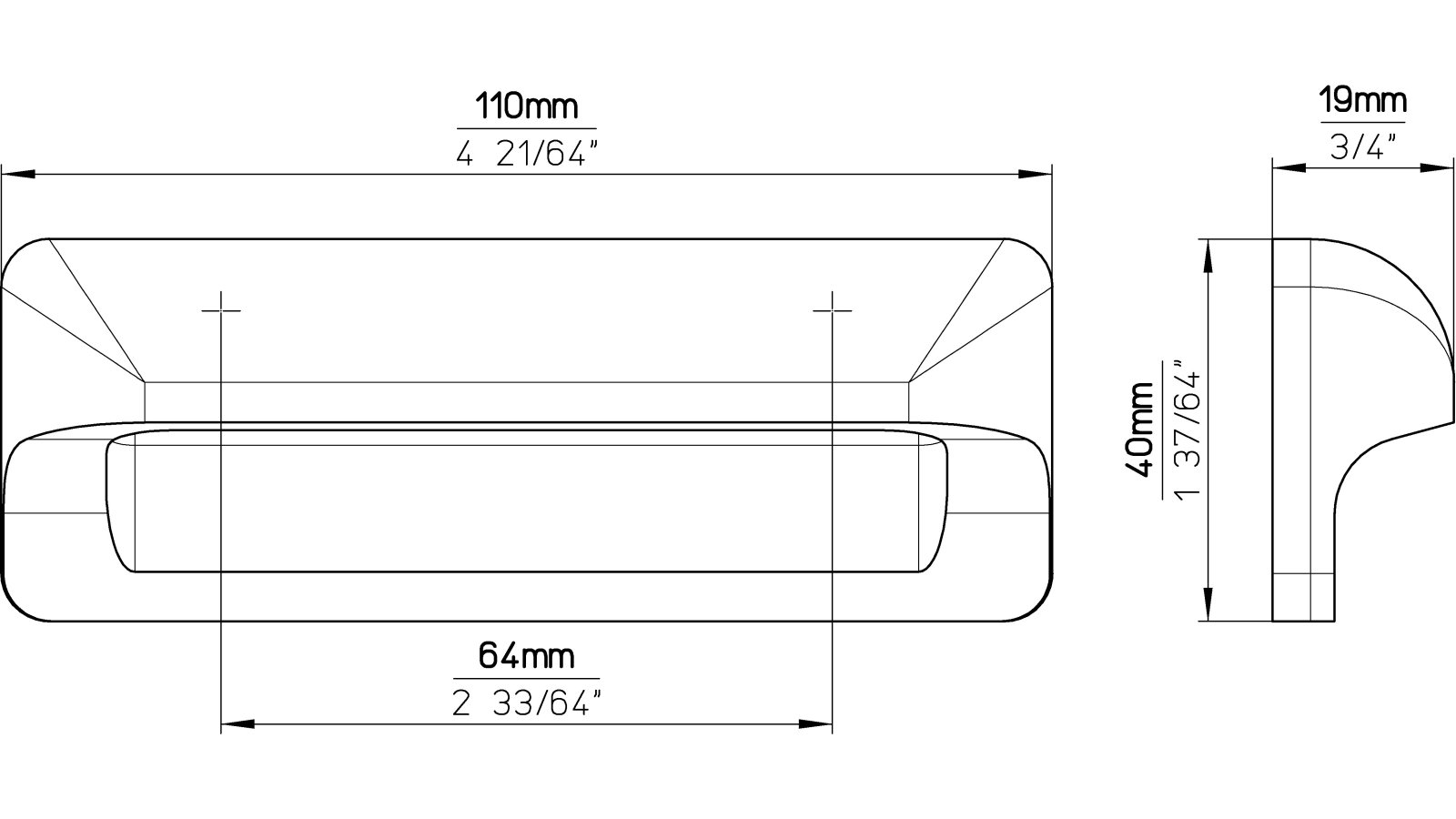 Muschel Aldenhoven Holz fichte roh - 110 mm lang  vor weißem Hintergrund