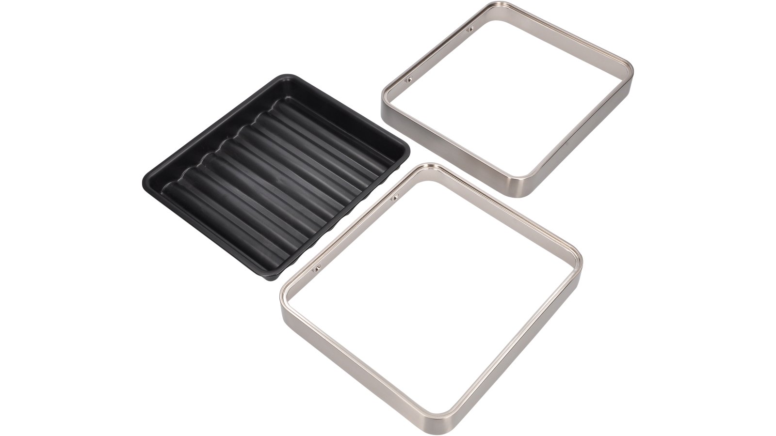 Schirmstaender-Rain-nickel-schwarz-Kunststoff-Zinkdruckguss-laenge-257-831122-anwendung Schirmständer Rain Druckguss - Kunststoff vernickelt feingeschliffen schwarz - 257 mm lang vor weißem Hintergrund