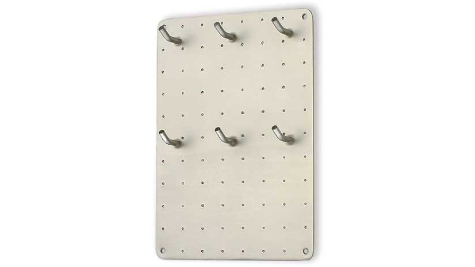 Schlüsselleiste Lindlar Stahl matt vernickelt - 200 mm lang  vor weißem Hintergrund