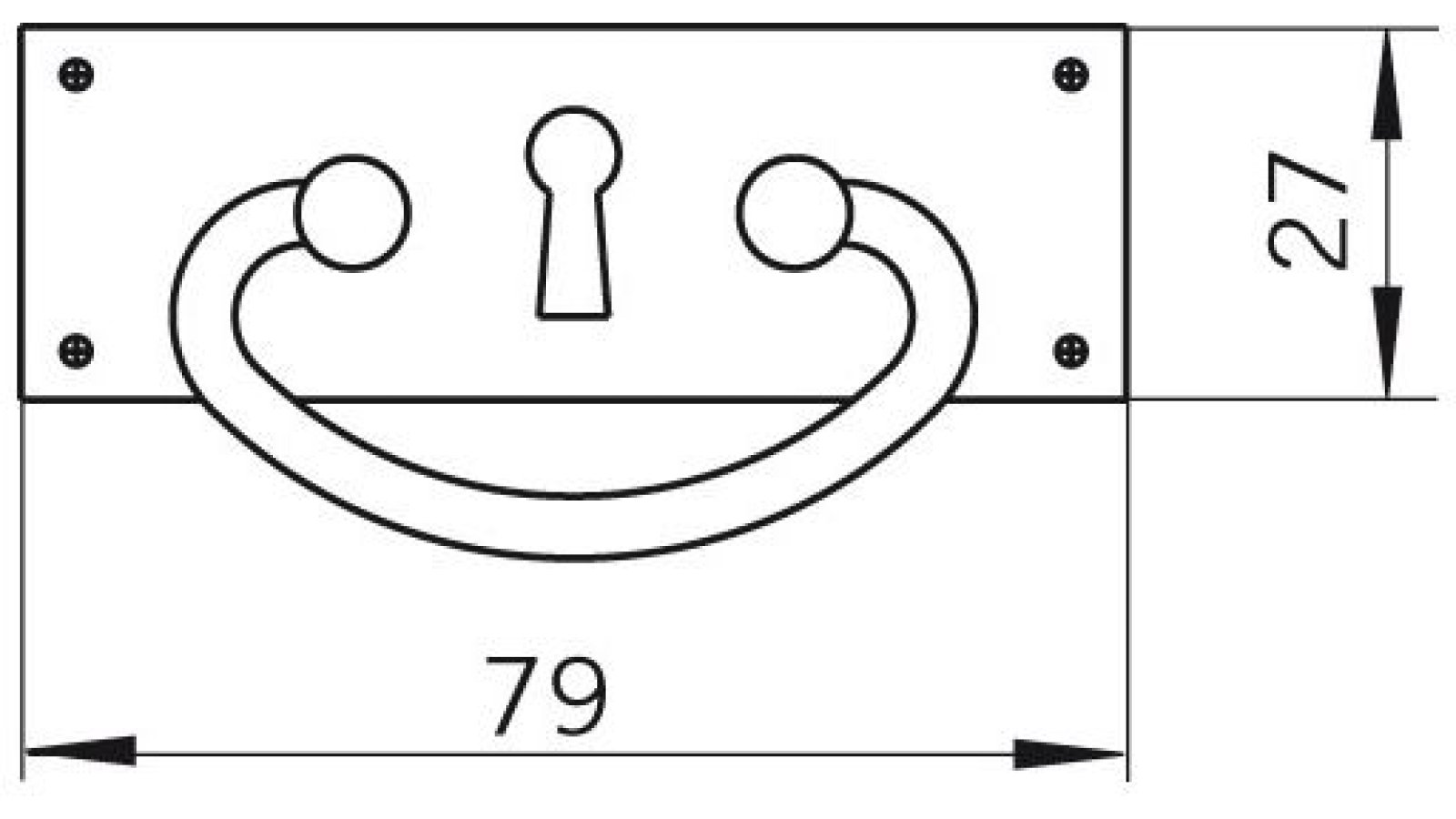 Schild Bergkamen Messing poliert - 79 mm lang  vor weißem Hintergrund