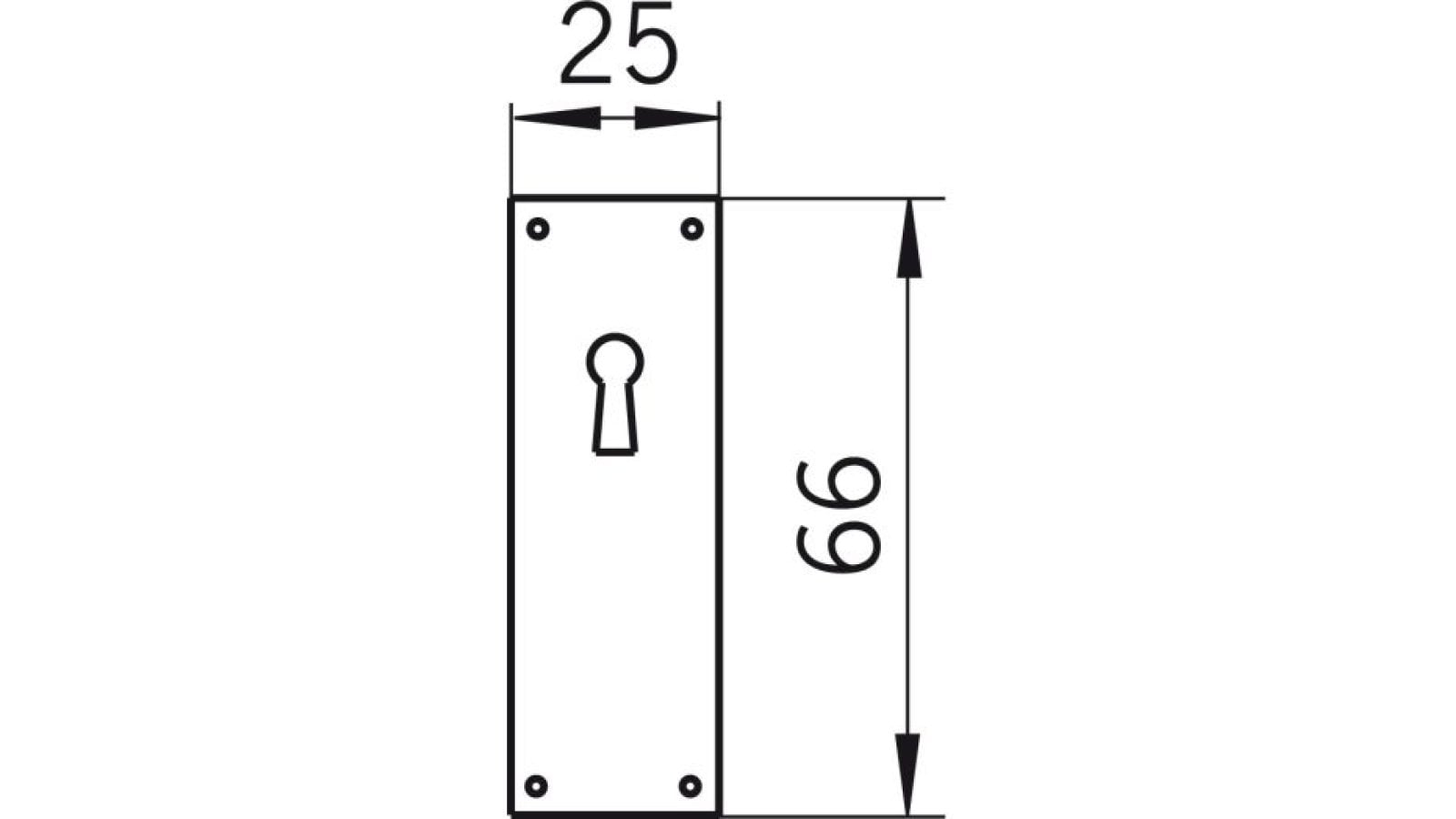 Schild Emden Messing poliert - 66 mm lang  vor weißem Hintergrund