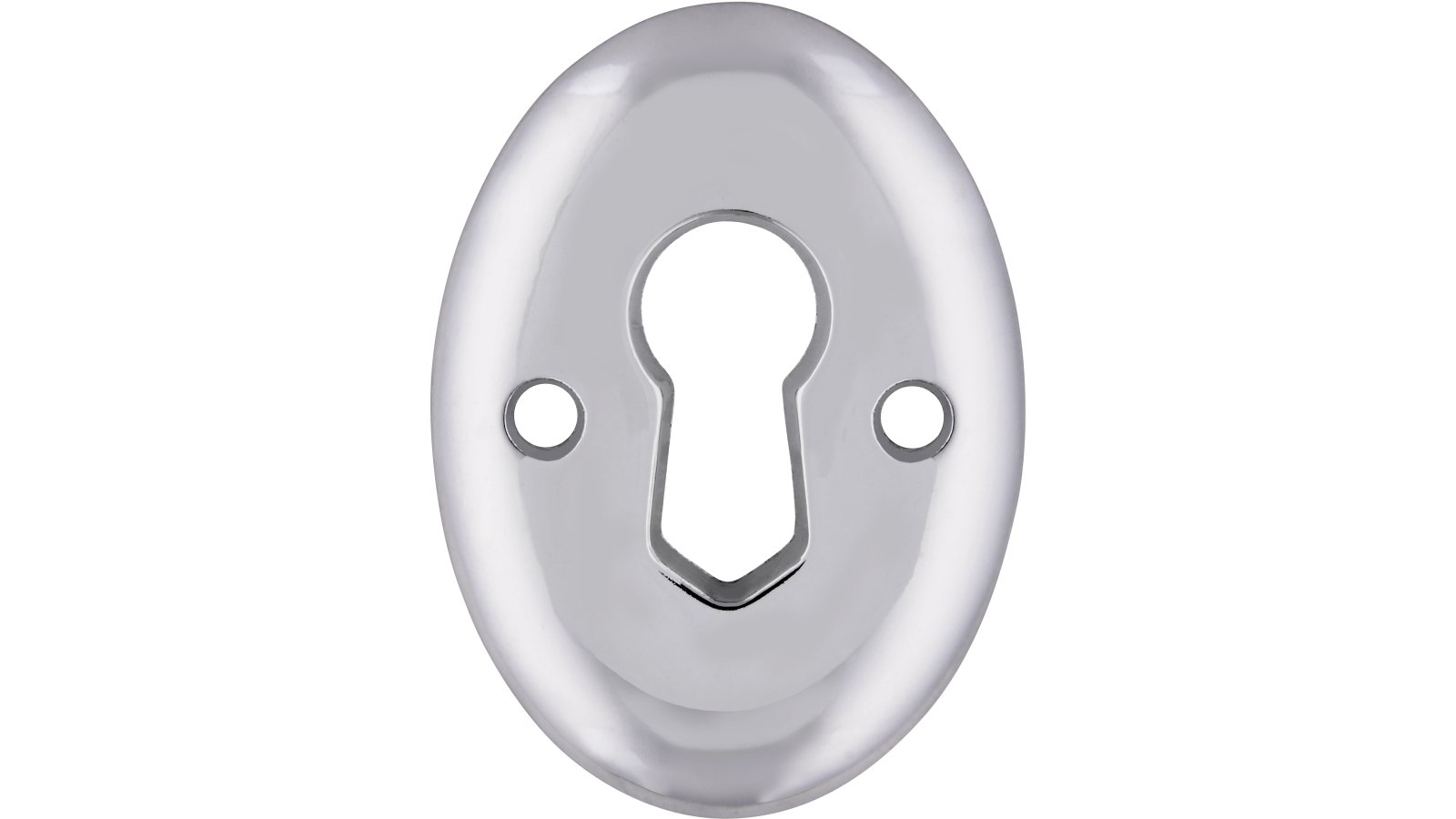 Schluesselschild-Potsdam-chrom-Zinkdruckguss-laenge-35-80624-front Schild Potsdam Druckguss chrom glänzend - 35 mm lang vor weißem Hintergrund