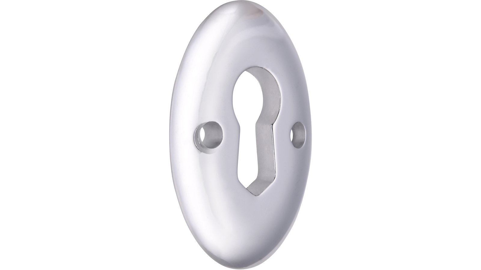 Schluesselschild-Potsdam-chrom-Zinkdruckguss-laenge-35-80624 Schild Potsdam Druckguss chrom glänzend - 35 mm lang vor weißem Hintergrund