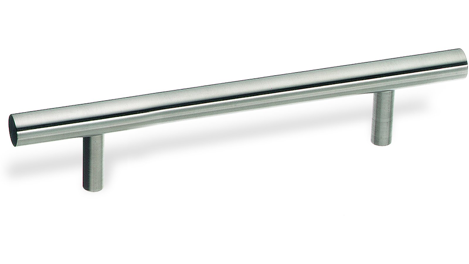 Stangengriff-Schwarzenberg-edelstahlfarbig-Edelstahl-Stahl-laenge-294-SW-220534 Stangengriff Schwarzenberg Edelstahl gebürstet - 294 mm lang vor weißem Hintergrund