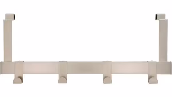 Türgarderobe Brieselang Stahl matt vernickelt - 404 mm lang  vor weißem Hintergrund