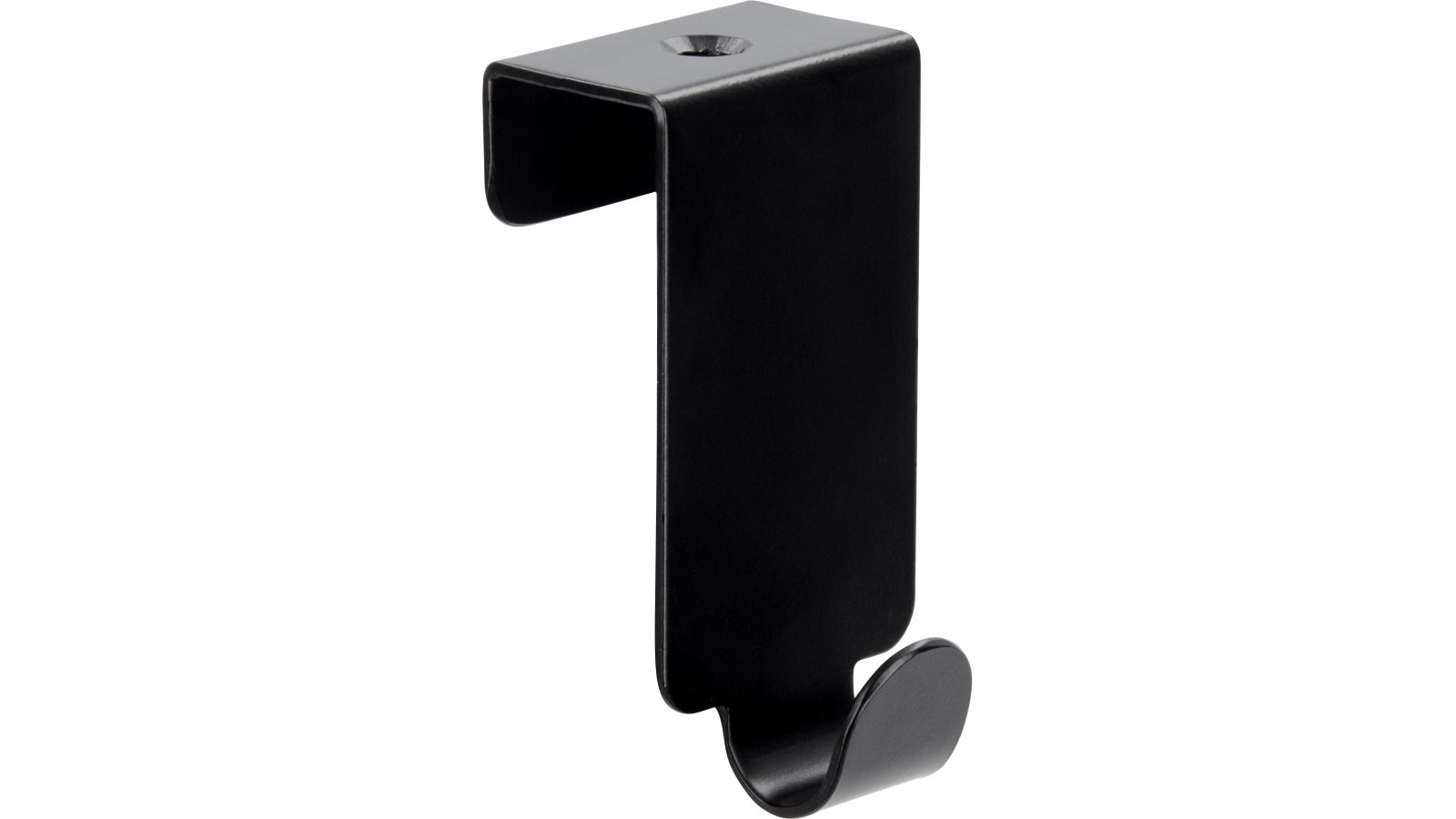 Türgarderobe Bürstadt Stahl schwarz matt pulverbeschichtet 5 stück - 57 mm lang  vor weißem Hintergrund