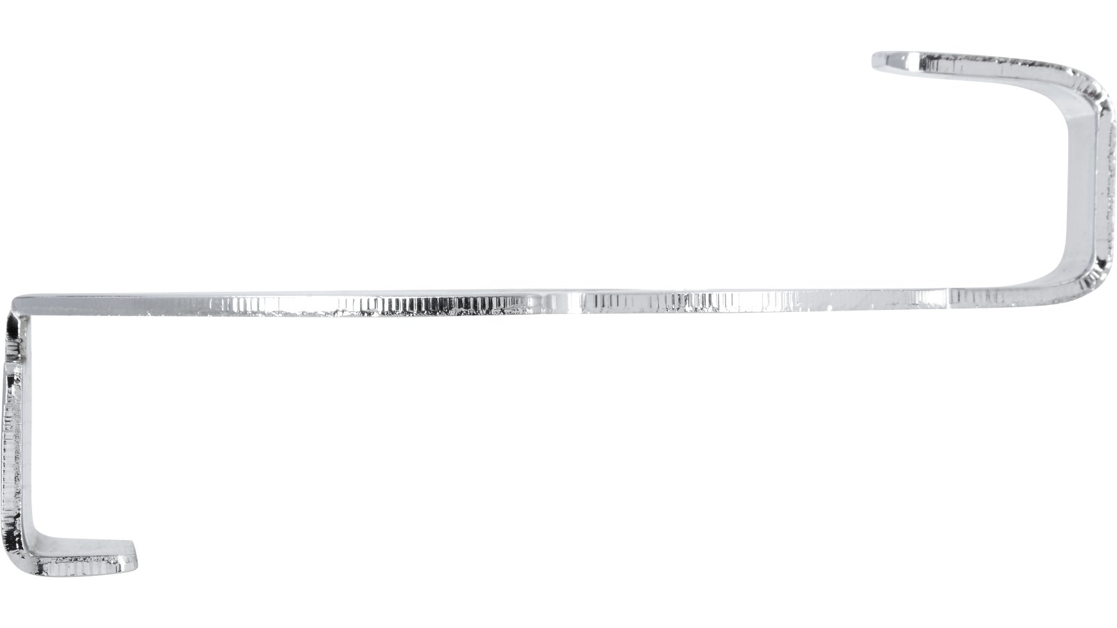 Türgarderobe Eschenburg Stahl chrom glänzend - 79 mm lang  vor weißem Hintergrund