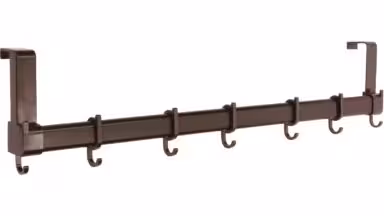 Türgarderobe Kaufungen Kunststoff braun - 590 mm lang vor weißem Hintergrund
