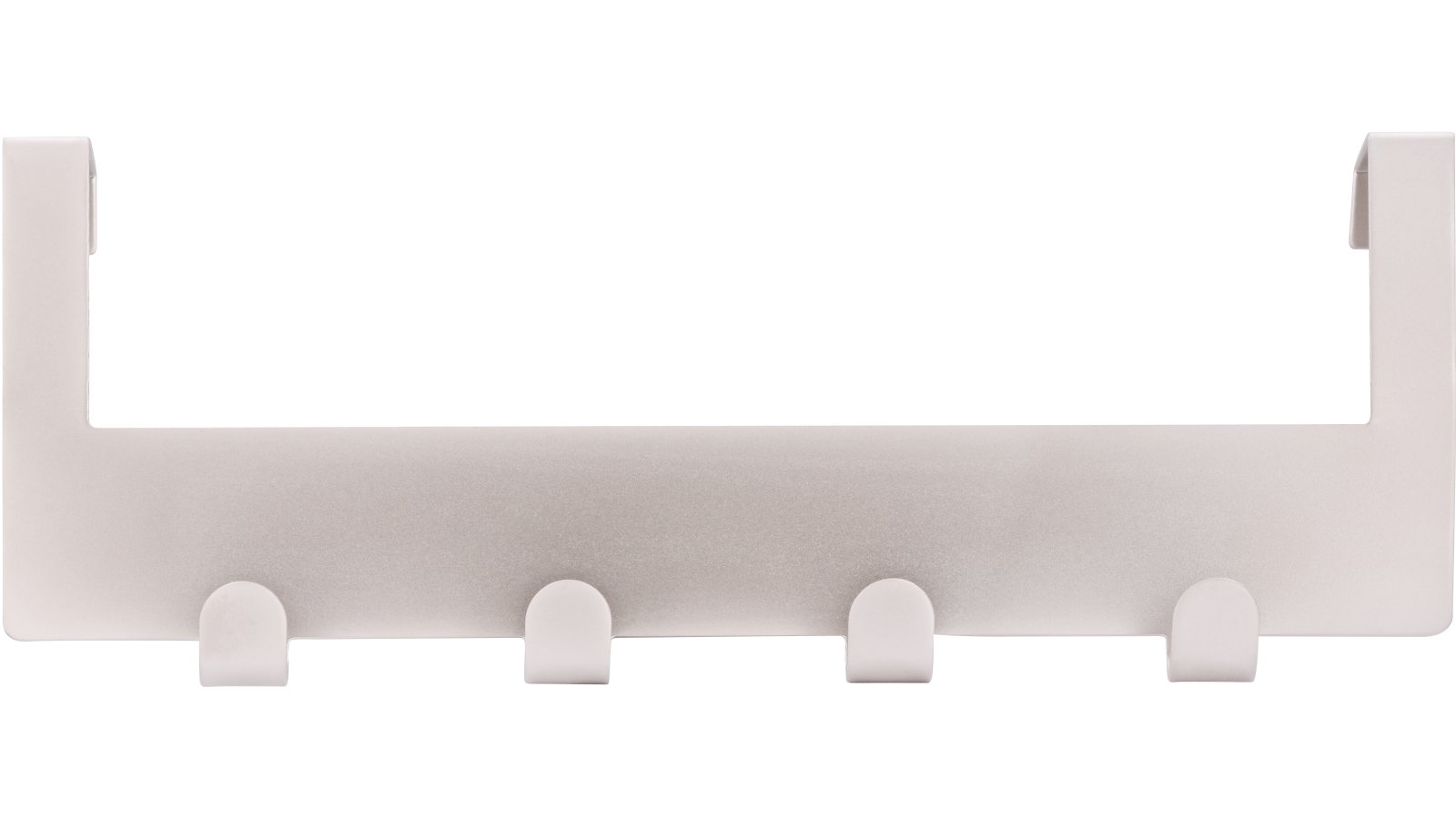 Türgarderobe Kleinmachnow Stahl matt vernickelt - 255 mm lang  vor weißem Hintergrund