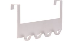 Türgarderobe Kleinmachnow Stahl matt vernickelt - 255 mm lang  vor weißem Hintergrund