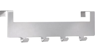 Türgarderobe Ottweiler Stahl chrom glänzend - 255 mm lang vor weißem Hintergrund